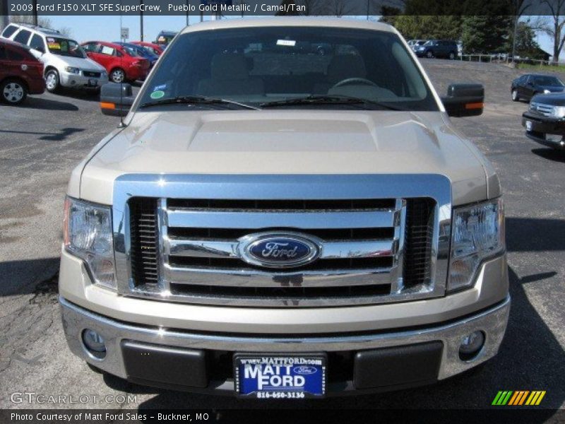 Pueblo Gold Metallic / Camel/Tan 2009 Ford F150 XLT SFE SuperCrew