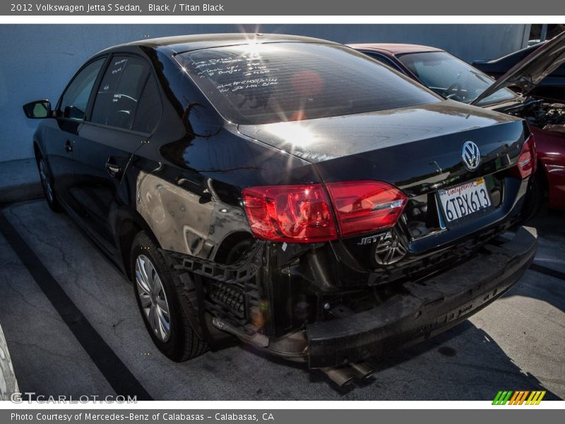 Black / Titan Black 2012 Volkswagen Jetta S Sedan