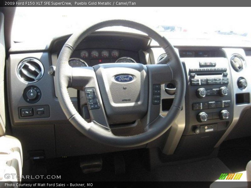 Pueblo Gold Metallic / Camel/Tan 2009 Ford F150 XLT SFE SuperCrew