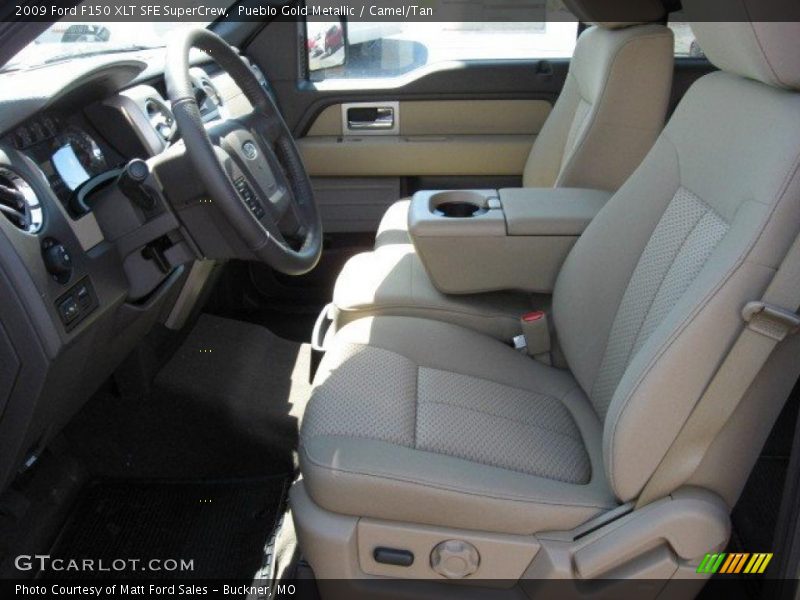 Pueblo Gold Metallic / Camel/Tan 2009 Ford F150 XLT SFE SuperCrew