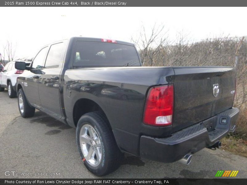 Black / Black/Diesel Gray 2015 Ram 1500 Express Crew Cab 4x4