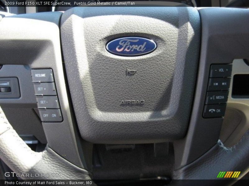 Pueblo Gold Metallic / Camel/Tan 2009 Ford F150 XLT SFE SuperCrew
