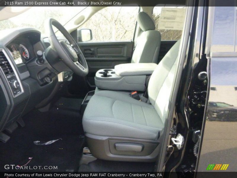 Black / Black/Diesel Gray 2015 Ram 1500 Express Crew Cab 4x4