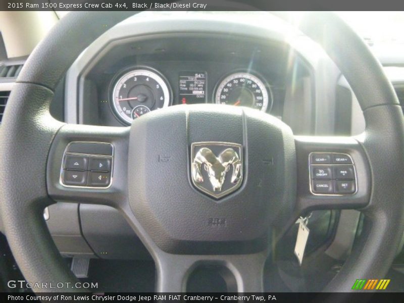 Black / Black/Diesel Gray 2015 Ram 1500 Express Crew Cab 4x4
