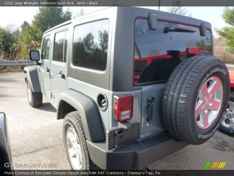 Anvil / Black 2015 Jeep Wrangler Unlimited Sport 4x4