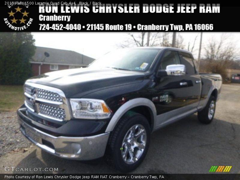 Black / Black 2015 Ram 1500 Laramie Quad Cab 4x4