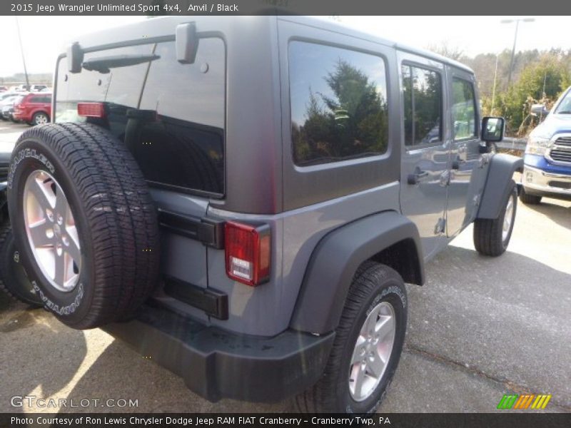 Anvil / Black 2015 Jeep Wrangler Unlimited Sport 4x4