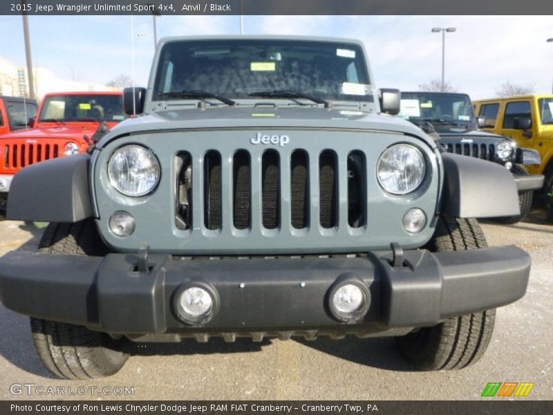 Anvil / Black 2015 Jeep Wrangler Unlimited Sport 4x4