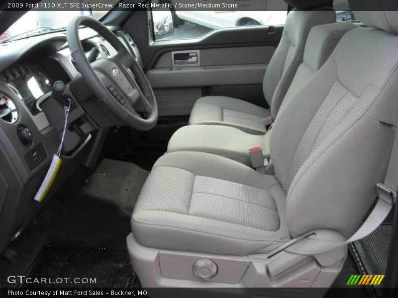 Razor Red Metallic / Stone/Medium Stone 2009 Ford F150 XLT SFE SuperCrew