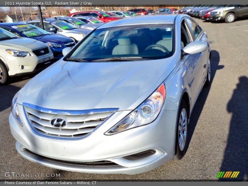 Radiant Silver / Gray 2011 Hyundai Sonata GLS