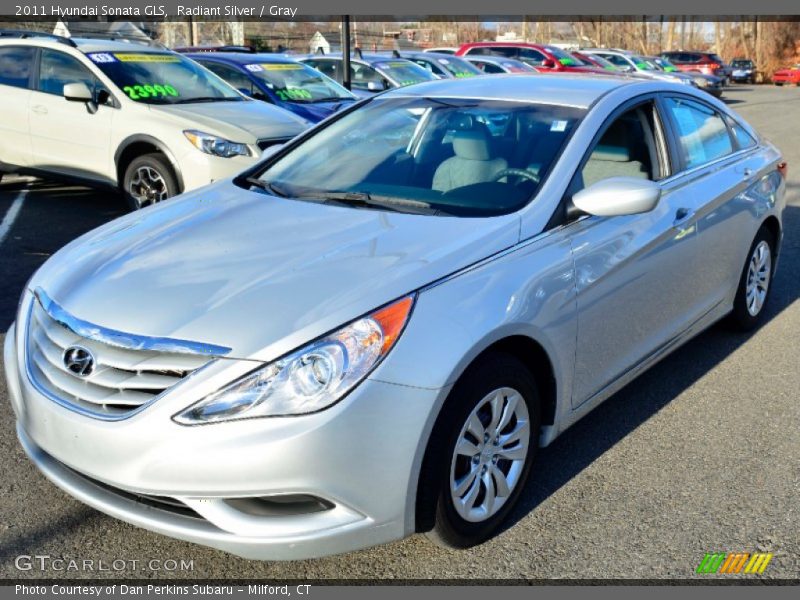 Radiant Silver / Gray 2011 Hyundai Sonata GLS