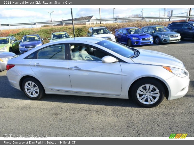 Radiant Silver / Gray 2011 Hyundai Sonata GLS