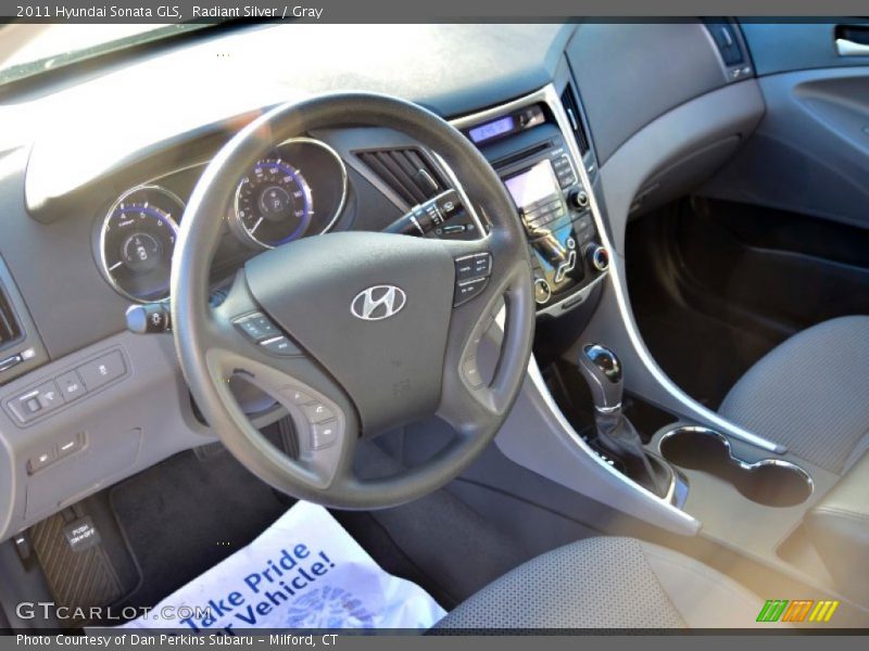 Radiant Silver / Gray 2011 Hyundai Sonata GLS