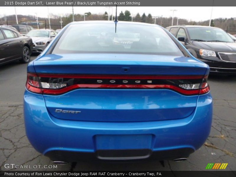 Laser Blue Pearl / Black/Light Tungsten Accent Stitching 2015 Dodge Dart SXT