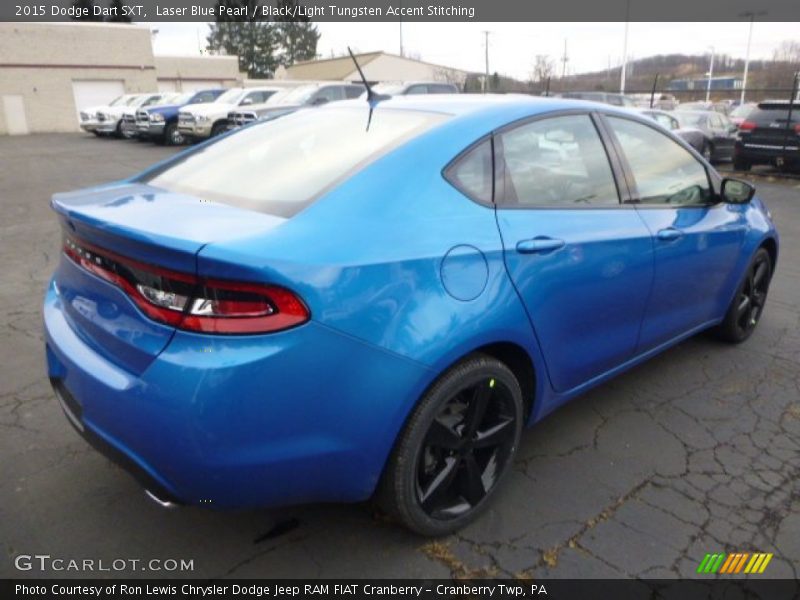 Laser Blue Pearl / Black/Light Tungsten Accent Stitching 2015 Dodge Dart SXT