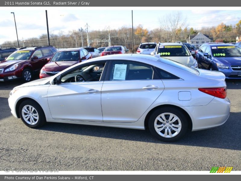 Radiant Silver / Gray 2011 Hyundai Sonata GLS