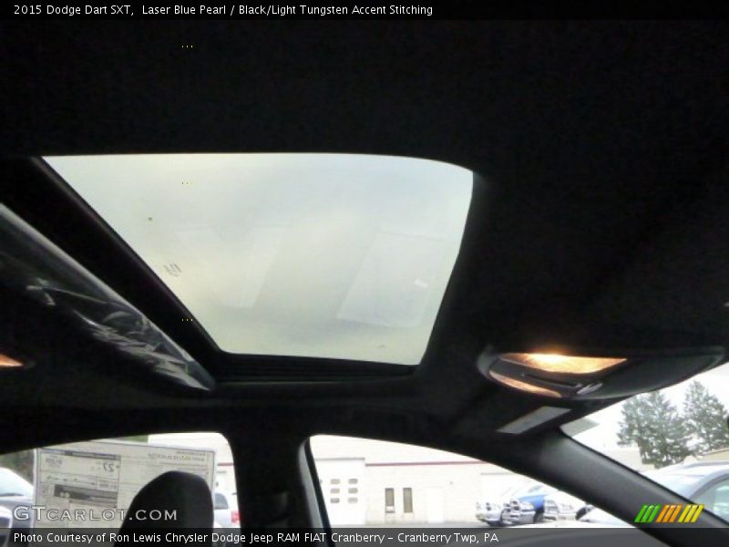 Laser Blue Pearl / Black/Light Tungsten Accent Stitching 2015 Dodge Dart SXT