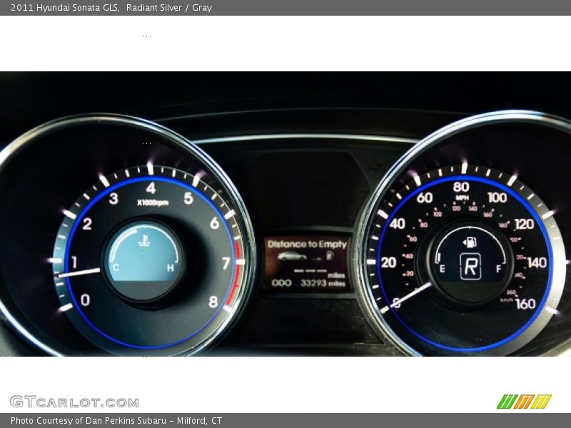 Radiant Silver / Gray 2011 Hyundai Sonata GLS