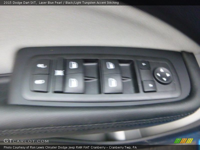 Laser Blue Pearl / Black/Light Tungsten Accent Stitching 2015 Dodge Dart SXT
