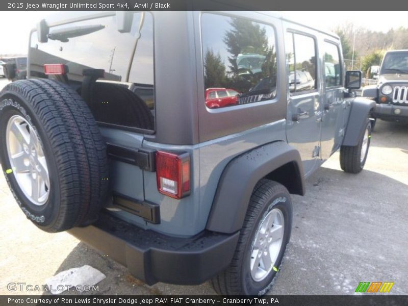 Anvil / Black 2015 Jeep Wrangler Unlimited Sport 4x4
