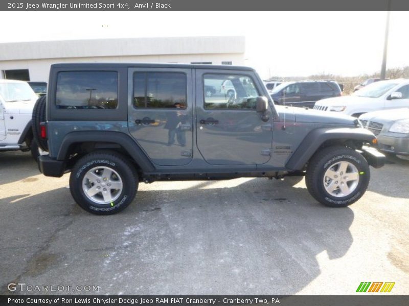 Anvil / Black 2015 Jeep Wrangler Unlimited Sport 4x4