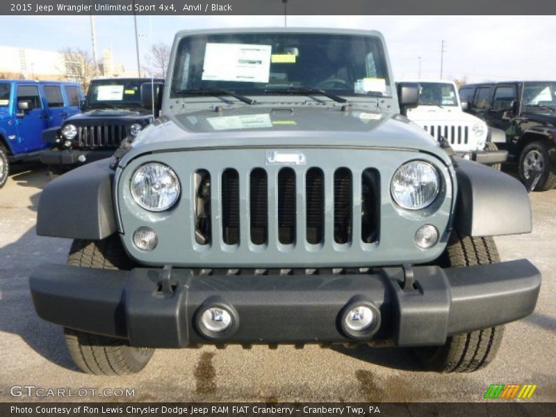 Anvil / Black 2015 Jeep Wrangler Unlimited Sport 4x4