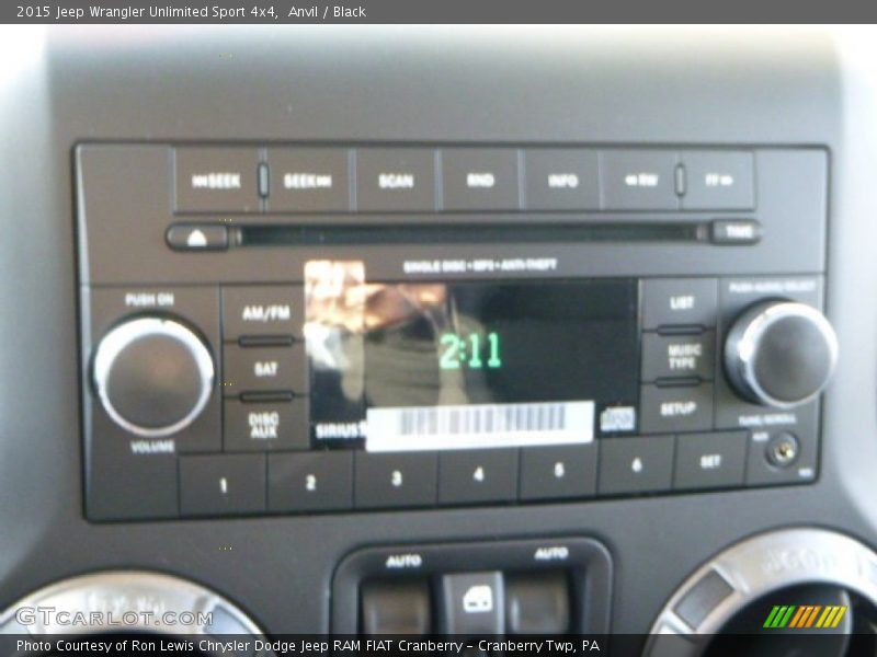 Anvil / Black 2015 Jeep Wrangler Unlimited Sport 4x4