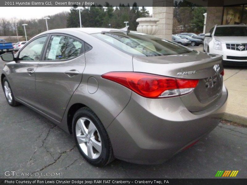 Desert Bronze / Beige 2011 Hyundai Elantra GLS