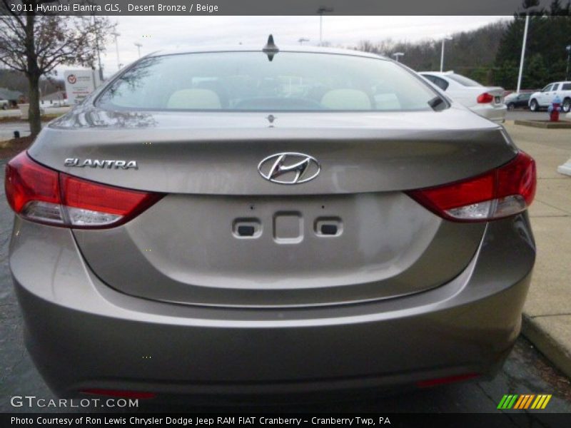 Desert Bronze / Beige 2011 Hyundai Elantra GLS