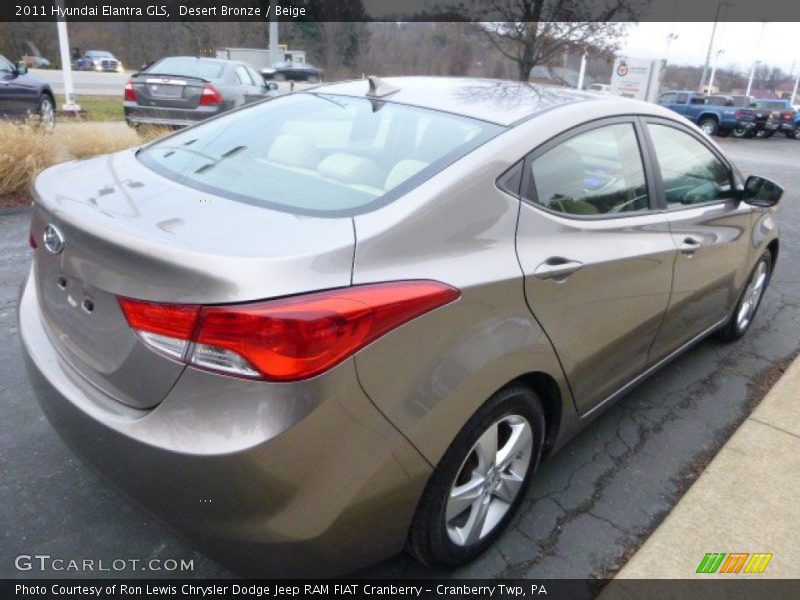 Desert Bronze / Beige 2011 Hyundai Elantra GLS