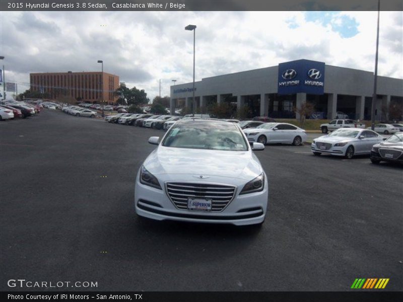 Casablanca White / Beige 2015 Hyundai Genesis 3.8 Sedan
