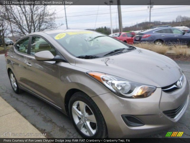 Desert Bronze / Beige 2011 Hyundai Elantra GLS