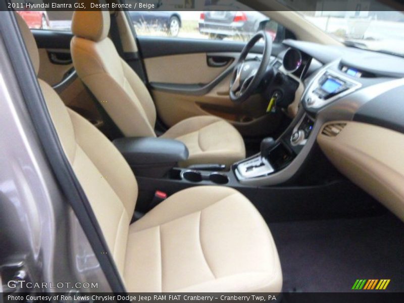 Desert Bronze / Beige 2011 Hyundai Elantra GLS