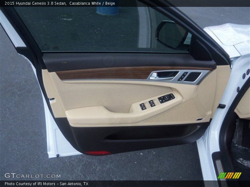 Casablanca White / Beige 2015 Hyundai Genesis 3.8 Sedan