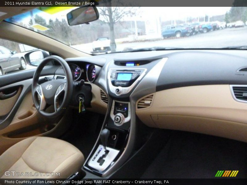 Desert Bronze / Beige 2011 Hyundai Elantra GLS