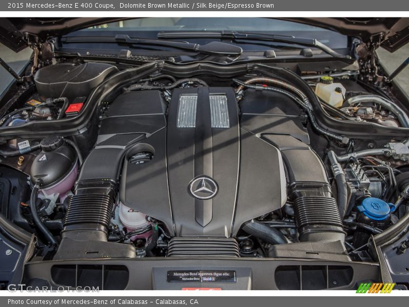  2015 E 400 Coupe Engine - 3.0 Liter DI biturbo DOHC 24-Valve VVT V6