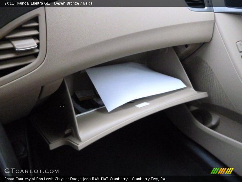 Desert Bronze / Beige 2011 Hyundai Elantra GLS