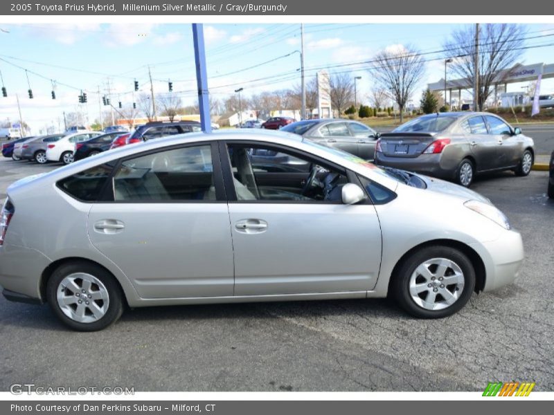 Millenium Silver Metallic / Gray/Burgundy 2005 Toyota Prius Hybrid