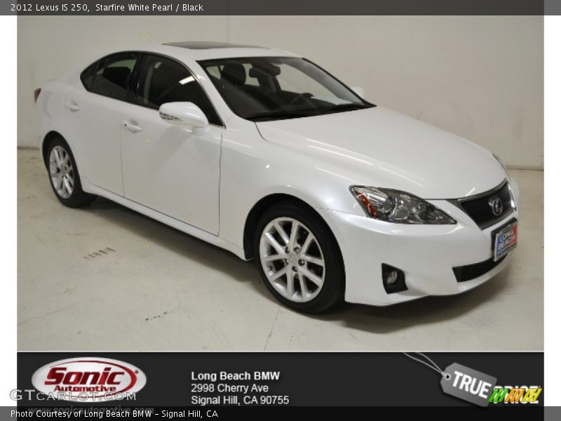 Starfire White Pearl / Black 2012 Lexus IS 250