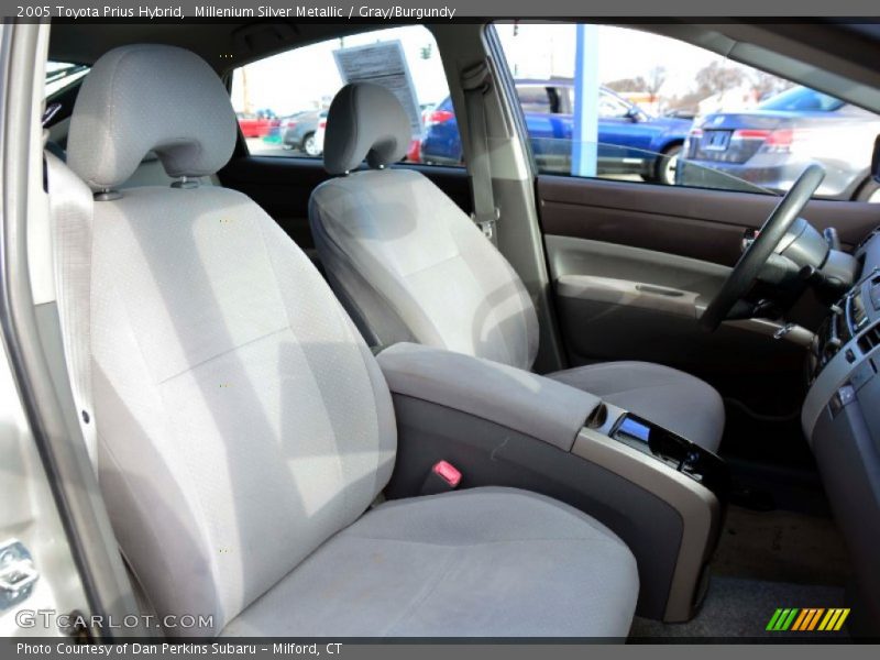 Millenium Silver Metallic / Gray/Burgundy 2005 Toyota Prius Hybrid