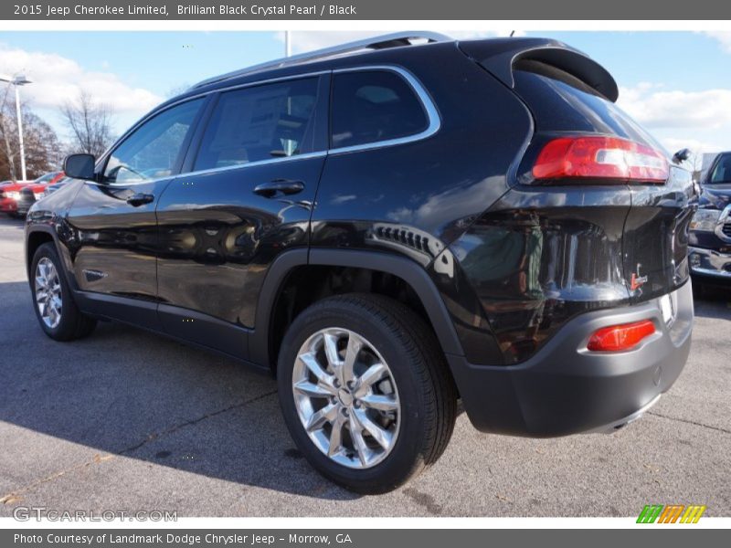 Brilliant Black Crystal Pearl / Black 2015 Jeep Cherokee Limited