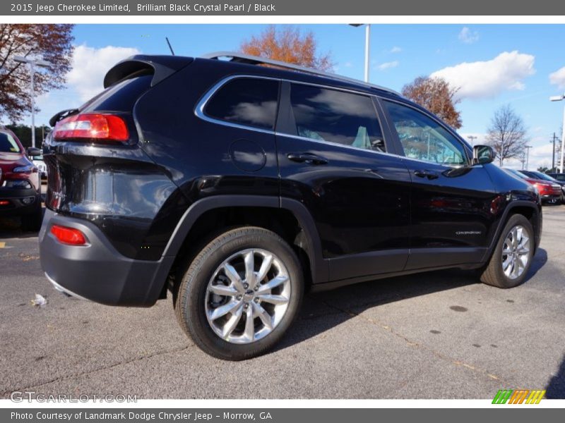 Brilliant Black Crystal Pearl / Black 2015 Jeep Cherokee Limited