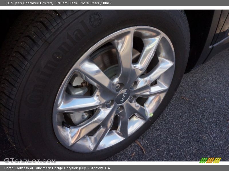 Brilliant Black Crystal Pearl / Black 2015 Jeep Cherokee Limited