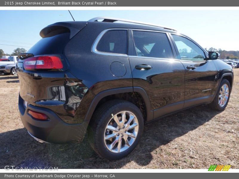 Brilliant Black Crystal Pearl / Black 2015 Jeep Cherokee Limited