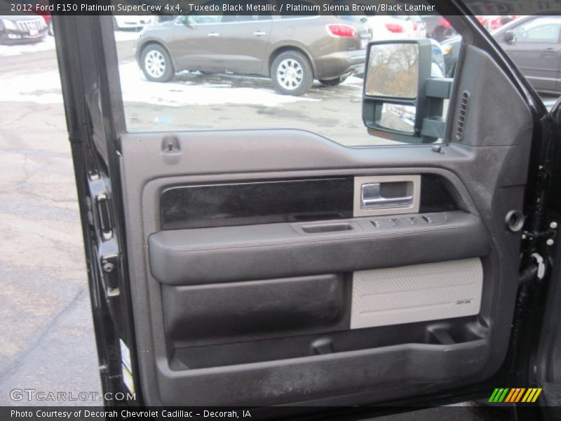 Tuxedo Black Metallic / Platinum Sienna Brown/Black Leather 2012 Ford F150 Platinum SuperCrew 4x4