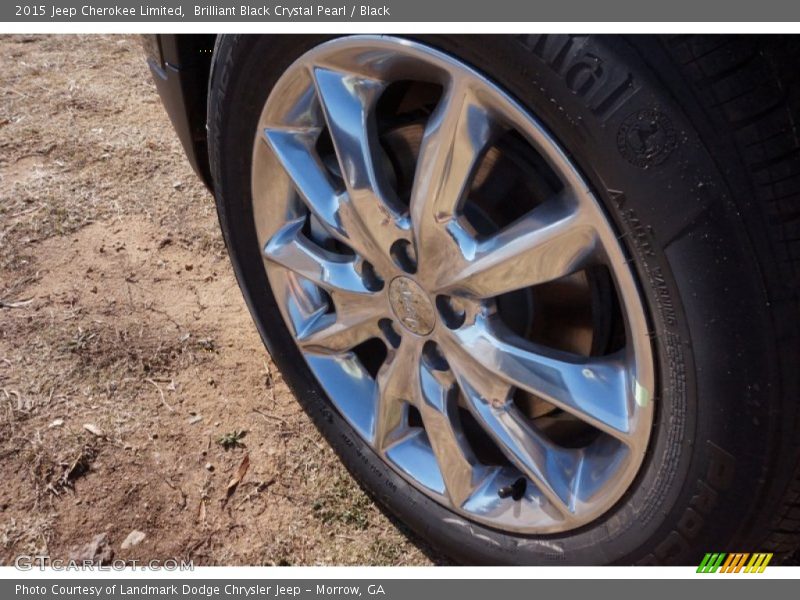 Brilliant Black Crystal Pearl / Black 2015 Jeep Cherokee Limited