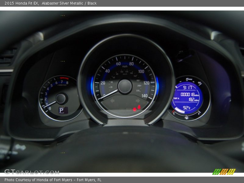 Alabaster Silver Metallic / Black 2015 Honda Fit EX