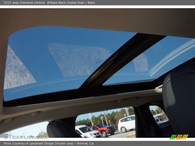 Brilliant Black Crystal Pearl / Black 2015 Jeep Cherokee Limited