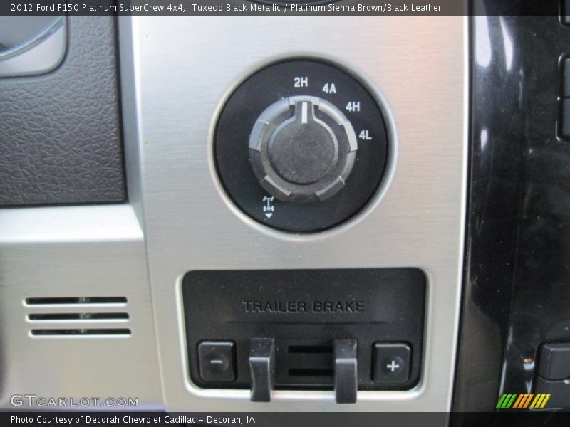 Tuxedo Black Metallic / Platinum Sienna Brown/Black Leather 2012 Ford F150 Platinum SuperCrew 4x4