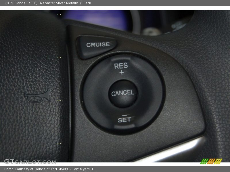 Alabaster Silver Metallic / Black 2015 Honda Fit EX